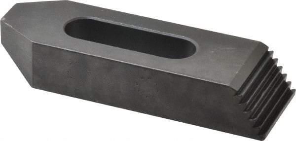 Gibraltar - M12mm Stud, Steel, Plain Strap Clamp - 33mm Travel, 102mm OAL x 32mm Wide x 16mm High, Black Oxide Finish, Tapered Nose - Benchmark Tooling