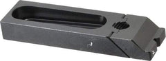 Gibraltar - 5-3/16" OAL x 1-1/2" Overall Width, Low Grip Nose, Steel Manual Edge Clamp - Black Oxide Coating, 3/4" High, 1/2" Socket Cap Screw Slot, 2-1/2" Travel - Benchmark Tooling