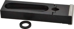 Gibraltar - 5-3/16" OAL x 1-1/2" Overall Width, Standard Grip Nose, Steel Manual Edge Clamp - Black Oxide Coating, 3/4" High, 1/2" Socket Cap Screw Slot, 2-1/2" Travel - Benchmark Tooling