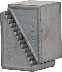 Gibraltar - 2 Piece, 29 to 64mm Height Adjustment, Steel Step Block - 1/16" Step Depth, 1/8" Step Elevation, 25mm Width, 1-39/64" Base Depth, 1-1/16" Height - Benchmark Tooling