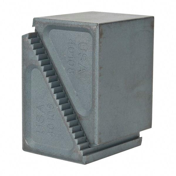 Gibraltar - 2 Piece, 45 to 102mm Height Adjustment, Steel Step Block - 1/16" Step Depth, 1/8" Step Elevation, 51mm Width, 2-17/32" Base Depth, 1-43/64" Height - Benchmark Tooling