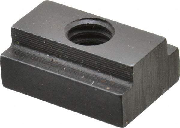 Gibraltar - 5/16-18 Blind Tapped T Slot Nut - 3/8" Slot Width, 5/8 x 1/4" Base Width x Height, 7/8 x 3/8" OAL x Height - Benchmark Tooling