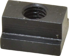 Gibraltar - 3/8-16 Blind Tapped T Slot Nut - 7/16" Slot Width, 11/16 x 7/32" Base Width x Height, 7/8 x 1/2" OAL x Height - Benchmark Tooling