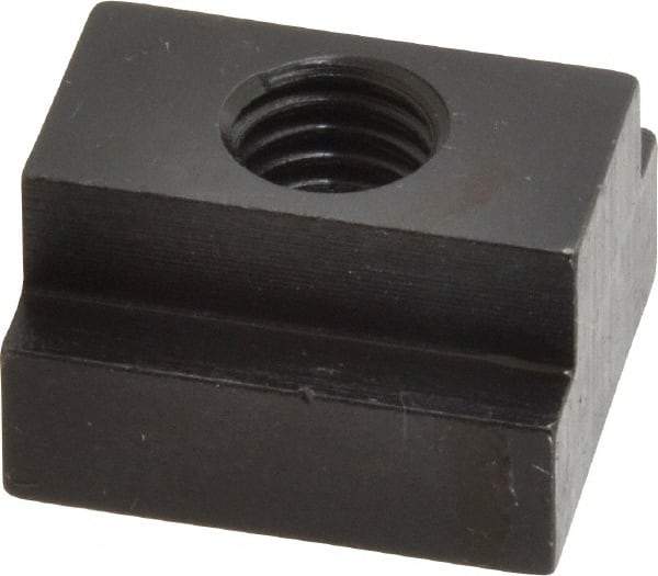 Gibraltar - 1/2-13 Blind Tapped T Slot Nut - 11/16" Slot Width, 1-1/8 x 7/16" Base Width x Height, 1-1/4 x 3/4" OAL x Height - Benchmark Tooling