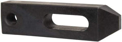 Gibraltar - 17/32" Stud, Carbon Steel, Strap Clamp - 1-1/4" Travel, 4-1/2" OAL x 1-1/4" Wide x 3/4" High, Black Oxide Finish, Tapered Nose - Benchmark Tooling