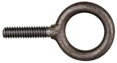 Gibraltar - 3,500 Lb Capacity, Steel, 5/8-11 Thread, Fixed Lifting Eye Bolt - Fully Threaded, 1-3/4" Shank, 1-3/4" Thread Length, No Shoulder - Benchmark Tooling