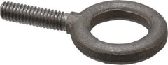 Gibraltar - 900 Lb Capacity, Steel, 5/16-18 Thread, Fixed Lifting Eye Bolt - Fully Threaded, 1-1/8" Shank, 1-1/8" Thread Length, No Shoulder - Benchmark Tooling