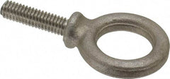 Gibraltar - 900 Lb Capacity, Steel, 5/16-18 Thread, Fixed Lifting Eye Bolt - Fully Threaded, 1-1/8" Shank, 1-1/8" Thread Length, Shoulder - Benchmark Tooling