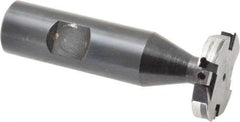 Cutting Tool Technologies - 1/4 Inch Cutting Width, 1.265 Inch Cutting Diameter, 4 Cutter Inserts, 3/4 Inch Shank Diameter, 1215 Insert Style, Indexable Keyseat Cutter - Inch Long Shank - Benchmark Tooling