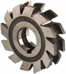 Made in USA - 7/32" Radius, 7/16" Circle Diam, 3" Diam x 0.76" Wide Cut, High Speed Steel Concave Radius Cutter - 3" OAL, Arbor Connection, Uncoated, Form Relieved, 10 Teeth - Benchmark Tooling