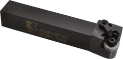 Kennametal - MRGN, Left Hand Cut, 15° Lead Angle, 1" Shank Height x 1" Shank Width, Negative Rake Indexable Turning Toolholder - 6" OAL, RN..64 Insert Compatibility, Series Kenloc - Benchmark Tooling