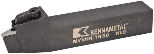 Kennametal - MVVN, Neutral Cut, 0° Lead Angle, 1" Shank Height x 1" Shank Width, Negative Rake Indexable Turning Toolholder - 6" OAL, VN..33. Insert Compatibility, Series Kenloc - Benchmark Tooling