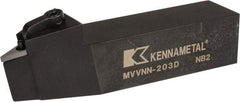 Kennametal - MVVN, Neutral Cut, 0° Lead Angle, 1-1/4" Shank Height x 1-1/4" Shank Width, Negative Rake Indexable Turning Toolholder - 6" OAL, VN..33. Insert Compatibility, Series Kenloc - Benchmark Tooling