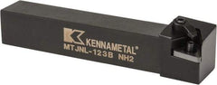 Kennametal - MTJN, Left Hand Cut, 3° Lead Angle, 3/4" Shank Height x 3/4" Shank Width, Negative Rake Indexable Turning Toolholder - 4-1/2" OAL, TN..33. Insert Compatibility, Series Kenloc - Benchmark Tooling