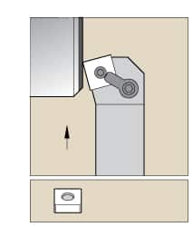 Kennametal - MSKN, Left Hand Cut, 15° Lead Angle, 1-1/2" Shank Height x 1-1/2" Shank Width, Negative Rake Indexable Turning Toolholder - 6" OAL, SN..64. Insert Compatibility, Series Kenloc - Benchmark Tooling