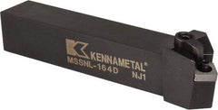 Kennametal - MSSN, Left Hand Cut, 45° Lead Angle, 1" Shank Height x 1" Shank Width, Negative Rake Indexable Turning Toolholder - 6" OAL, SN..43. Insert Compatibility, Series Kenloc - Benchmark Tooling