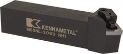 Kennametal - MSSN, Left Hand Cut, 45° Lead Angle, 1-1/4" Shank Height x 1-1/4" Shank Width, Negative Rake Indexable Turning Toolholder - 6" OAL, SN..64. Insert Compatibility, Series Kenloc - Benchmark Tooling