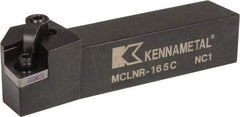 Kennametal - MCLN, Right Hand Cut, 5° Lead Angle, 1" Shank Height x 1" Shank Width, Negative Rake Indexable Turning Toolholder - 5" OAL, CN..54. Insert Compatibility, Series Kenloc - Benchmark Tooling