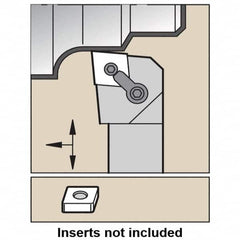Kennametal - MCLN, Right Hand Cut, -5° Lead Angle, 32mm Shank Height x 32mm Shank Width, Negative Rake Indexable Turning Toolholder - 171.25mm OAL, CN..1204.. Insert Compatibility, Series Kenloc - Benchmark Tooling