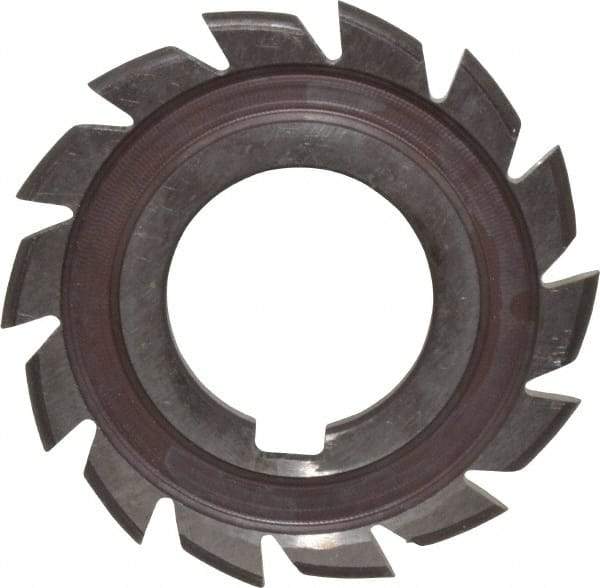 Made in USA - 1/16" Radius, 1/8" Circle Diam, 2-1/4" Cutter Diam, Arbor Connection, Convex Radius Cutter - High Speed Steel, Uncoated, Form Relieved, 12 Teeth - Benchmark Tooling