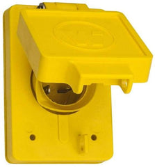 Value Collection - 250 VAC, 20 Amp, 6-20P NEMA, Ungrounded Receptacle - 2 Poles, 3 Wire, Male End, Yellow - Benchmark Tooling