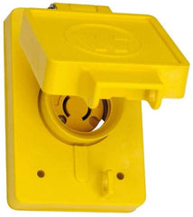 Value Collection - 250 VAC, 20 Amp, L2-20R NEMA, Ungrounded Receptacle - 2 Poles, 2 Wire, Female End, Yellow - Benchmark Tooling