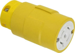 Value Collection - 120/208 VAC, 20 Amp, L21-20 NEMA, Straight, Self Grounding, Industrial Grade Connector - 4 Pole, 5 Wire, 3 Phase, Rubber, Yellow - Benchmark Tooling