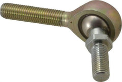 Alinabal - 5/16" ID, 7/8" Max OD, 2,800 Lb Max Static Cap, Spherical Rod End - 5/16-24 RH, 0.437" Shank Diam, 1-1/4" Shank Length, Steel with Molded Nyloy Raceway - Benchmark Tooling