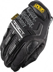 Mechanix Wear - Size M (9) Synthetic Leather/Spandex/Lycra/TPR Anti-Vibration/Impact Protection Work Gloves - For Mechanic's & Lifting, Uncoated, Hook & Loop Cuff, Full Fingered, Blue, Paired - Benchmark Tooling