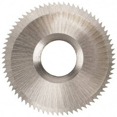 Onsrud - 1" Diam x 0.0937" Blade Thickness x 5/16" Arbor Hole Diam, 72 Tooth Slitting and Slotting Saw - Arbor Connection, High Speed Steel - Benchmark Tooling