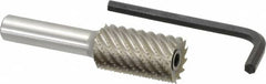 Onsrud - 7/8" Cutting Diam x 1-1/2" Length of Cut, 12 Flute, Downcut Spiral Router Bit - Uncoated, Right Hand Cut, High Speed Steel, 3-1/2" OAL x 1/2" Shank Diam, Hogger - Benchmark Tooling