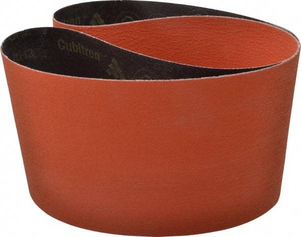 3M - 6" Wide x 48" OAL, 80 Grit, Ceramic Abrasive Belt - Ceramic, Medium, Coated, YF Weighted Cloth Backing, Wet/Dry, Series 777F - Benchmark Tooling