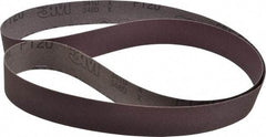 3M - 1-1/2" Wide x 60" OAL, 120 Grit, Aluminum Oxide Abrasive Belt - Aluminum Oxide, Fine, Coated, X Weighted Cloth Backing, Series 341D - Benchmark Tooling