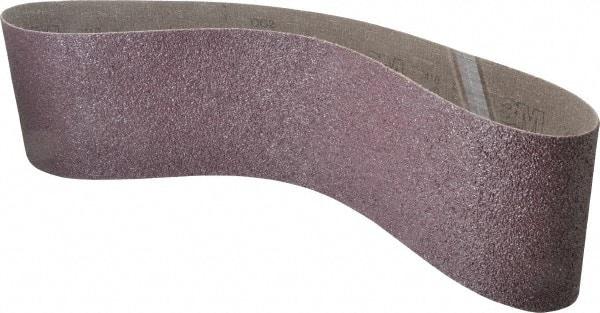 3M - 6" Wide x 48" OAL, 24 Grit, Aluminum Oxide Abrasive Belt - Aluminum Oxide, Very Coarse, Coated, X Weighted Cloth Backing, Series 341D - Benchmark Tooling