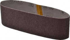 3M - 3" Wide x 21" OAL, 36 Grit, Aluminum Oxide Abrasive Belt - Aluminum Oxide, Very Coarse, Coated, X Weighted Cloth Backing, Series 341D - Benchmark Tooling