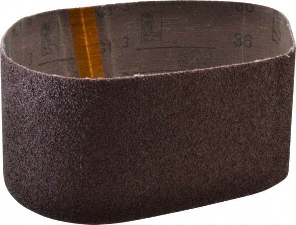 3M - 3" Wide x 24" OAL, 36 Grit, Aluminum Oxide Abrasive Belt - Aluminum Oxide, Very Coarse, Coated, X Weighted Cloth Backing, Series 341D - Benchmark Tooling