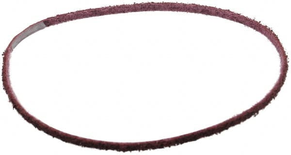 3M - 1/4" Wide x 24" OAL, Aluminum Oxide Abrasive Belt - Aluminum Oxide, Medium, Nonwoven, Series SC-BS - Benchmark Tooling