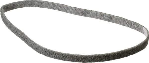 3M - 1/2" Wide x 24" OAL, Silicon Carbide Abrasive Belt - Silicon Carbide, Super Fine, Nonwoven, Series SC-BS - Benchmark Tooling