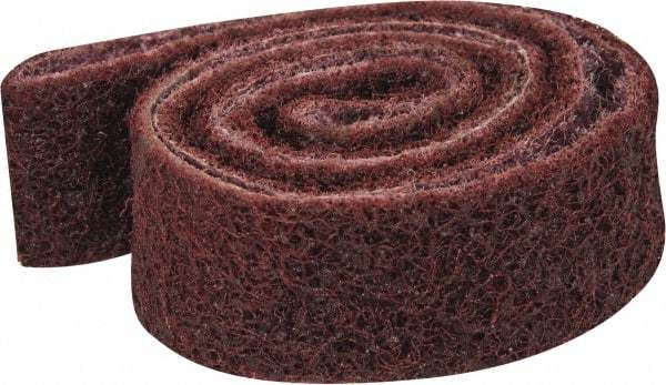 3M - 1" Wide x 42" OAL, Aluminum Oxide Abrasive Belt - Aluminum Oxide, Medium, Nonwoven, Series SC-BS - Benchmark Tooling