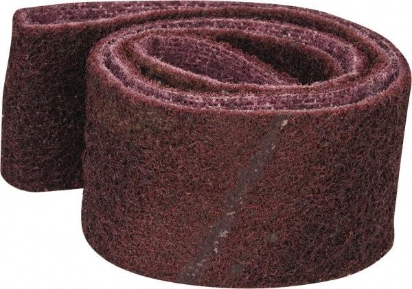 3M - 2" Wide x 34" OAL, Aluminum Oxide Abrasive Belt - Aluminum Oxide, Medium, Nonwoven, Series SC-BS - Benchmark Tooling