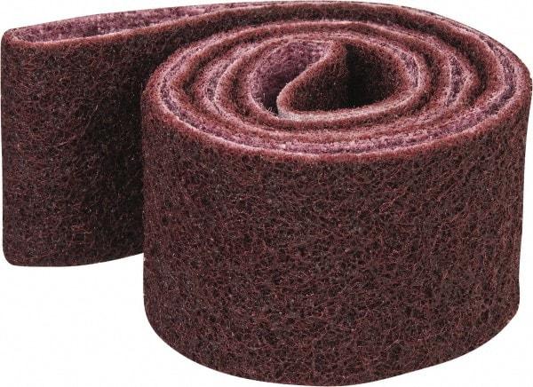 3M - 2" Wide x 48" OAL, Aluminum Oxide Abrasive Belt - Aluminum Oxide, Medium, Nonwoven, Series SC-BS - Benchmark Tooling