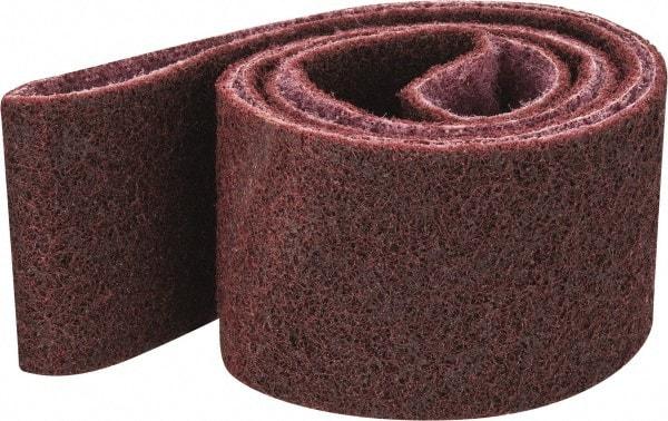 3M - 2-1/2" Wide x 60" OAL, Aluminum Oxide Abrasive Belt - Aluminum Oxide, Medium, Nonwoven, Series SC-BS - Benchmark Tooling