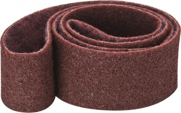 3M - 3" Wide x 72" OAL, Aluminum Oxide Abrasive Belt - Aluminum Oxide, Medium, Nonwoven, Series SC-BS - Benchmark Tooling