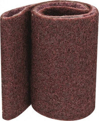 3M - 4" Wide x 24" OAL, Aluminum Oxide Abrasive Belt - Aluminum Oxide, Medium, Nonwoven, Series SC-BS - Benchmark Tooling