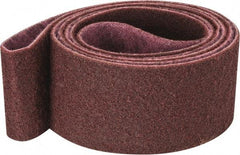 3M - 4" Wide x 132" OAL, Aluminum Oxide Abrasive Belt - Aluminum Oxide, Medium, Nonwoven, Series SC-BS - Benchmark Tooling