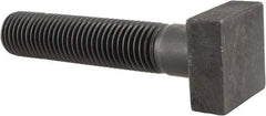 Gibraltar - 1-8 Thread, 4" Thread Length, 5" Length Under Head, Steel T Bolt - 1-11/16" Head Width x 11/16" Head Height, Grade 5 - Benchmark Tooling