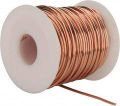 Made in USA - 14 Gage, 0.0641" Diameter x 80' Long, Bare, Copper Bus Bar Wire - Pure Copper (ASTM B3) - Benchmark Tooling