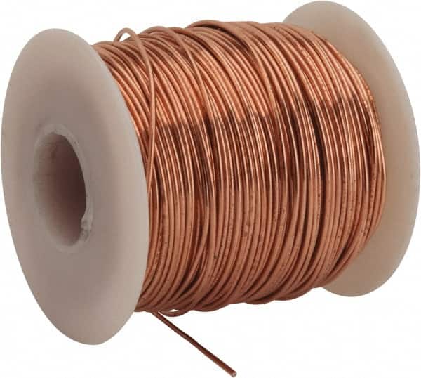 Made in USA - 18 Gage, 0.0403" Diameter x 199' Long, Bare, Copper Bus Bar Wire - Pure Copper (ASTM B3) - Benchmark Tooling