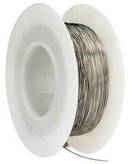 Made in USA - 30 Gage, 0.01 Inch Diameter x 393 Ft. Long, Nickel Chromium Wire - Alloy 80/20, ASTM B344 - Benchmark Tooling