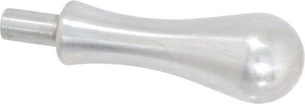 Gibraltar - 7/16" Press Fit Stem, Revolving Handwheel & Machine Handle - Carbon Steel Bulb Shape Handle, 3/4" Long Carbon Steel Stem, 4-1/32" OAL - Benchmark Tooling